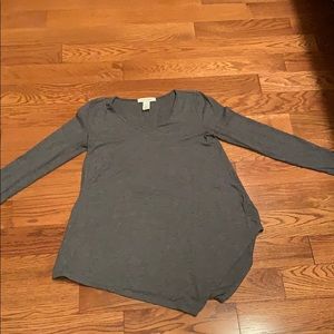 White a house Black Market Gray long sleeve top